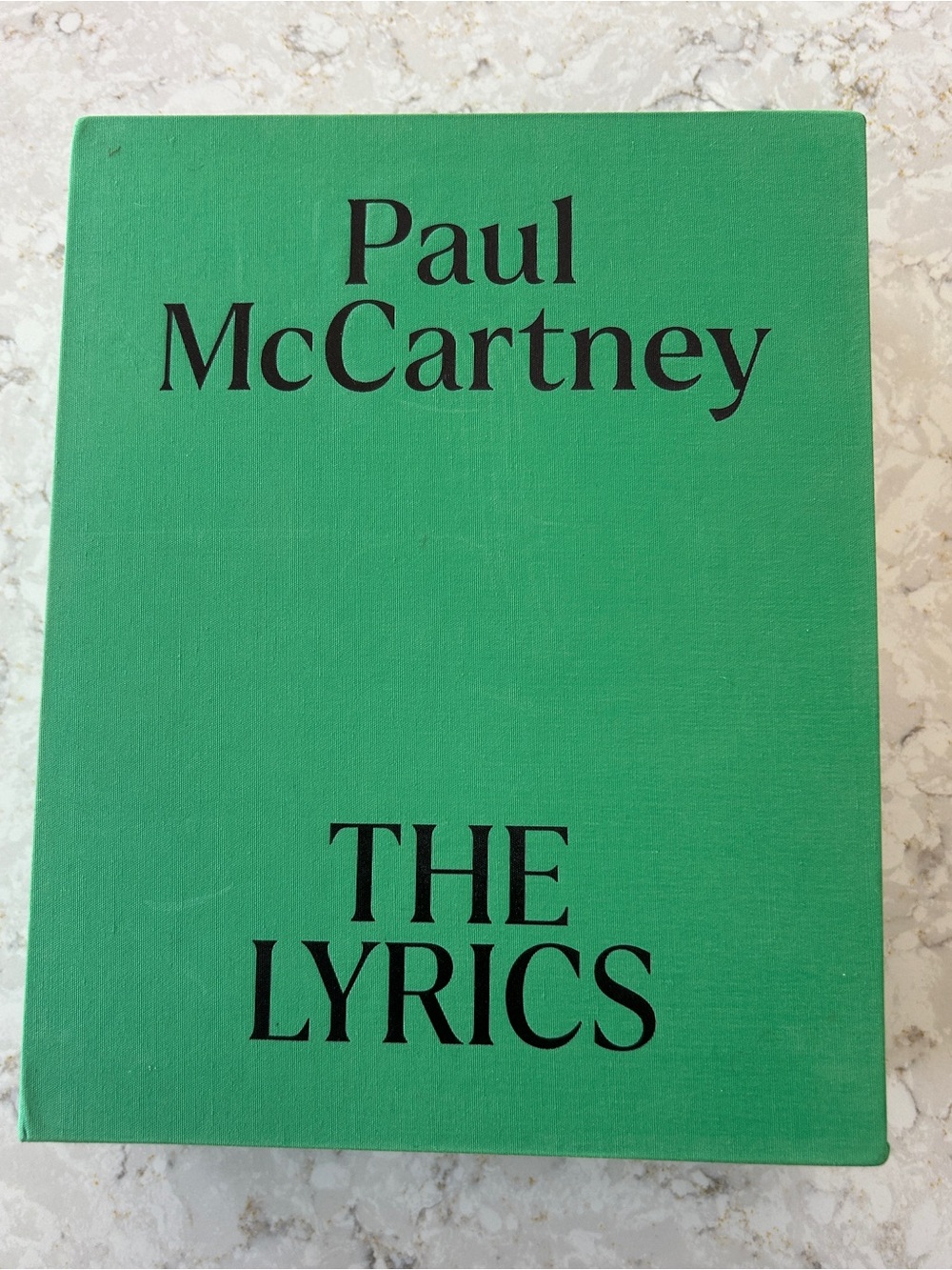 Paul McCartney’s “The Lyrics" Green Hardcover Book Set
